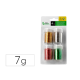 PURPURINA LIDERPAPEL BIODEGRADABLE FANTASIA BOTE DE 7 GR COLORES METALICOS SURTIDOS BLISTER DE 4