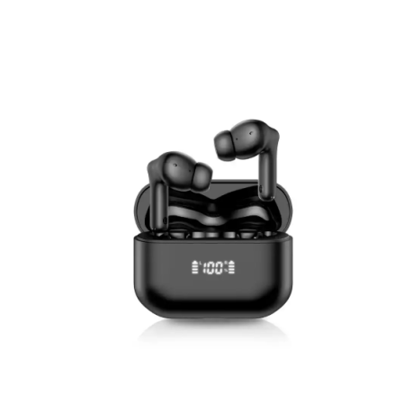 AURICULAR DAEWOO TWS BLUETOOTH 5.4 USB TIPO-C CANCELACION DE RUIDO CON ESTUCHE DE CARGA 450MAH COLOR NEGRO