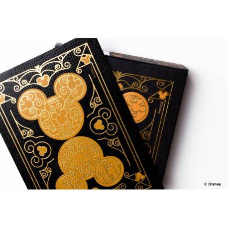 BARAJA DE CARTAS BICYCLE MARCA DISNEY BLACK AND GOLD MICKEY