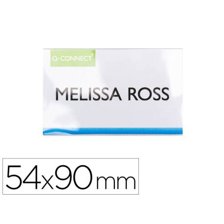 IDENTIFICADOR MARCA Q-CONNECT KF14138 CON CLIP MAGNETICO APERTURA SUPERIOR 54X90 MM