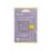 PORTABOLIGRAFO AUTOADHESIVO MARCA ANTARTIK PARA CUADERNO NOTE CON ELASTICO HASTA 15 MM GROSOR 80 MM MORADO Y AMARILLO