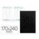 AGENDA ENCUADERNADA MARCA LIDERPAPEL CRETA 170X240 MM 2026 SEMANA VISTA NEGRO PAPEL 70 GR