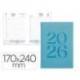 AGENDA ENCUADERNADA MARCA LIDERPAPEL CRETA 170X240 MM 2026 DIA PAGINA NEW COLOR PAPEL 70 GR