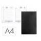AGENDA ENCUADERNADA MARCA LIDERPAPEL CORFU A4 2026 DIA PAGINA NEGRO PAPEL 60 GR