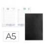 AGENDA ENCUADERNADA MARCA LIDERPAPEL CORFU 150X210 MM 2026 DIA PAGINA NEGRO PAPEL 60 GR