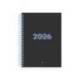 AGENDA ESPIRAL MARCA LIDERPAPEL KIMOLOS A5 2026 DIA PAGINA FOCUS PAPEL 70 GR FSC
