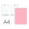 AGENDA ESPIRAL MARCA LIDERPAPEL GAZI A4 2026 DIA PAGINA ROSA PAPEL 70 GR FSC