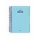 AGENDA ESPIRAL MARCA LIDERPAPEL CLASSIC A6 2026 SEMANA VISTA AZUL CLARO PAPEL 70 GR FSC