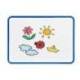 PIZARRA BLANCA MARCA LIDERPAPEL 21X30 CM MAGNETICA DOBLE CARA LISA CON ROTULADOR IMAN Y BORRADOR