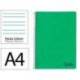 CUADERNO ESPIRAL MARCA LIDERPAPEL A4 WONDER TAPA PLASTICO 80H 90GR PAUTA ANCHA 3,5MM CON MARGEN COLOR VERDE OSCURO
