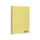 CUADERNO ESPIRAL MARCA LIDERPAPEL A4 WONDER TAPA PLASTICO 80H 90GR PAUTA ANCHA 3,5MM CON MARGEN COLOR AMARILLO
