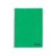 CUADERNO ESPIRAL LIDERPAPEL DIN A4 WONDER TAPA PLASTICO 80H 90GR PAUTA ESTRECHA 2,5MM CON MARGEN COLOR VERDE OSCURO
