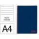 CUADERNO ESPIRAL MARCA LIDERPAPEL A4 WONDER TAPA PLASTICO 80H 90GR RAYADO HORIZONTAL CON MARGEN COLOR AZUL MARINO