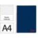 CUADERNO ESPIRAL MARCA LIDERPAPEL A4 WONDER TAPA PLASTICO 80H 90GR RAYADO HORIZONTAL CON MARGEN COLOR AZUL MARINO