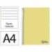 CUADERNO ESPIRAL MARCA LIDERPAPEL A4 WONDER TAPA PLASTICO 80H 90GR RAYADO HORIZONTAL CON MARGEN COLOR AMARILLO