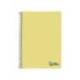 CUADERNO ESPIRAL MARCA LIDERPAPEL A4 WONDER TAPA PLASTICO 80H 90GR RAYADO HORIZONTAL CON MARGEN COLOR AMARILLO