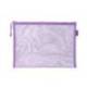 BOLSA ZIPPER BAG MARCA LIDERPAPEL POLIESTER TRANSPIRABLE MULTIUSOS DIN A5 MORADO PASTEL