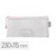 BOLSA ZIPPER BAG MARCA LIDERPAPEL POLIESTER TRANSPIRABLE MULTIUSOS TICKET 230X115 MM BLANCO