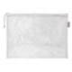 BOLSA ZIPPER BAG MARCA LIDERPAPEL POLIESTER TRANSPIRABLE MULTIUSOS DIN A4 BLANCO