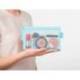 BOLSA ZIPPER BAG MARCA LIDERPAPEL POLIESTER TRANSPIRABLE MULTIUSOS DIN A6 AZUL PASTEL