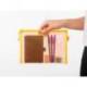 BOLSA ZIPPER BAG MARCA LIDERPAPEL POLIESTER TRANSPIRABLE MULTIUSOS DIN A5 AMARILLO