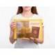 BOLSA ZIPPER BAG MARCA LIDERPAPEL POLIESTER TRANSPIRABLE MULTIUSOS DIN A4 AMARILLO