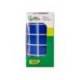 GOMETS MARCA LIDERPAPEL AUTOADHESIVO S CUADRADO 20X20 MM AZUL ROLLO DE 2000 UNIDADES EN CAJA DE CARTON