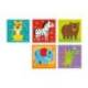 PUZLE INFANTIL MARCA IMAGINOVO MADERA CUBOS DE ANIMALES +24 MESES 15 PIEZAS INCLUYE 12 PATRONES 22X22X6,4CM