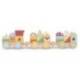 JUEGO INFANTIL MARCA IMAGINOVO MADERA TREN FIGURAS APILABLES CON RUEDAS +18 MESES 38X9,5X7,5CM