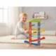 JUEGO INFANTIL MARCA IMAGINOVO MADERA TORRE DE DESLIZAMIENTO CON 7 NIVELES INCLUYE 6 COCHES +18 MESES 38X32X14CM