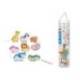 JUEGO INFANTIL MARCA IMAGINOVO MADERA CUENTAS ANIMALES PARA ENHEBRAR +24 MESES 13 PIEZAS 27X6,5X6,5CM