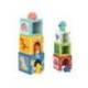 JUEGO INFANTIL MARCA IMAGINOVO CUBOS APILABLES NIDOS DINOSAURIOS +12 MESES 12 PIEZAS 13X13X13CM