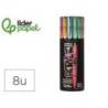 ROTULADOR MARCA LIDERPAPEL ACRYLIC BASE AGUA TODO TIPO DE SUPERFICIE PUNTA FINA 0,7 MM CAJA DE 8 UND COLORES PASTELES