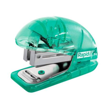 GRAPADORA RAPID MINI F4 COLOUR BREEZE USA GRAPAS 24/6 Y 26/6 VERDE EN BLISTER