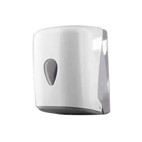 DISPENSADOR PAPEL SECAMANOS MARCA DAHI JAVEA MECHA ABS COLOR BLANCO 321X207X220 MM