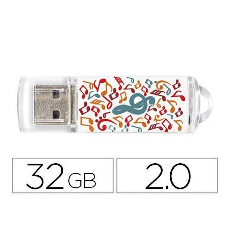 Memoria Flash USB de Marca Techontech 32 GB Music Dream