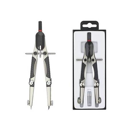 COMPAS MARCA ROTRING COMPACT MICROMETRICO AJUSTE RAPIDO LONGITUD 17 CM CIRCUNFERENCIA 36 CM