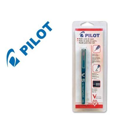 Rotulador Pilot V-5 azul en blister