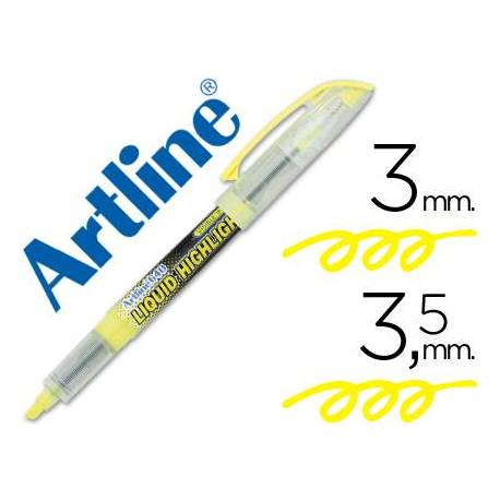 Rotulador Artline EK-640 Fluorescente Amarillo Punta biselada