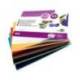 Cartulina metalizada Liderpapel 5 colores surtidos a4 235 g/m2