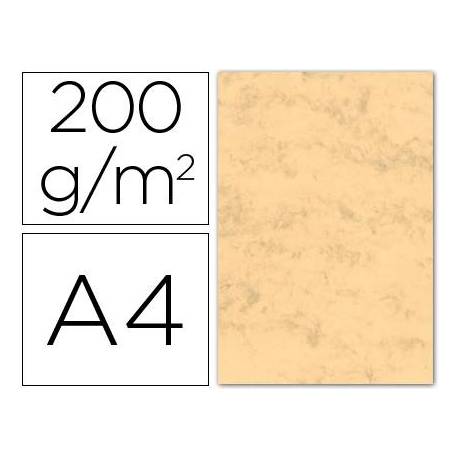 Cartulina marmoleada DIN A4 Ocre