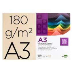 Cartulina Liderpapel crema a3 180 g/m2
