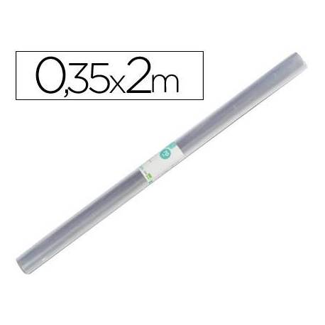 Rollo plastico forralibros Liderpapel 0,35 x 2 mt