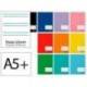 LIBRETA MARCA LIDERPAPEL SMART A5 PLUS 32 HOJAS 75GR PAUTA 5 2.5MM CON MARGEN