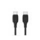 CABLE USB-C A USB-C MARCAS Q-CONNECT PVC LONGITUD 2M NEGRO