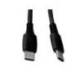 CABLE USB-C A USB-C MARCA Q-CONNECT PVC LONGITUD 1M NEGRO