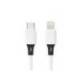 CABLE USB-C A APPLE MARCA Q-CONNECT PVC LONGITUD 2M BLANCO