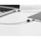CABLE USB-C A APPLE MARCA Q-CONNECT PVC LONGITUD 2M BLANCO