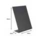 PIZARRA DE SOBREMESA MARCA ARCHIVO 2000 EN FORMA DE L A4 VERTICAL METACRILATO NEGRO 100% RECICLABLE 85X210X290 MM