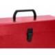 MALETIN LIDERPAPEL CON FUELLE Y ASA CARTON FORRADO 19 DEPARTAMENTOS 255X390X120 MM COLOR ROJO